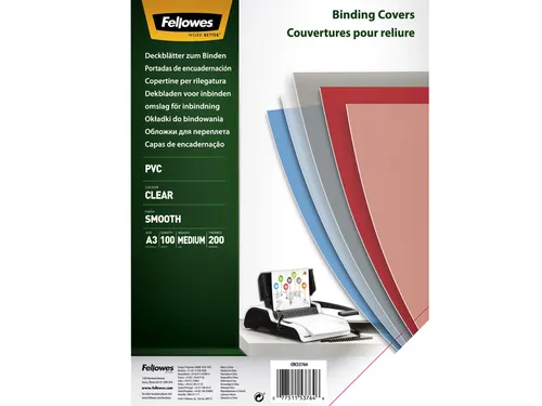 Voorblad Fellowes A3 Pvc 200 Micron Transparant