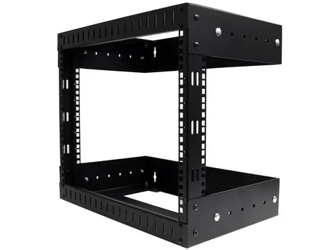8U Open Frame Rack Wandmontage Verstelbare Diepte