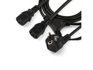 Computer Splitter Stroomkabel 2 Meter - 3