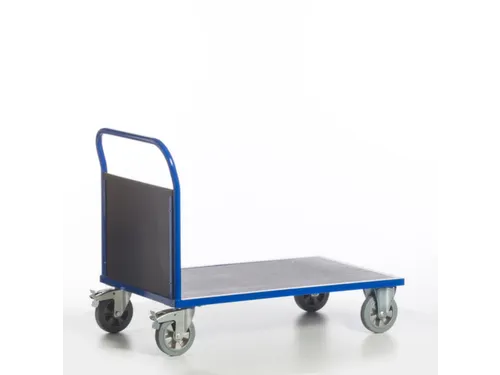 Platformwagen 1000kg Laadvlak Lxb 1200x800mm 1 Kopwand Ral 5010