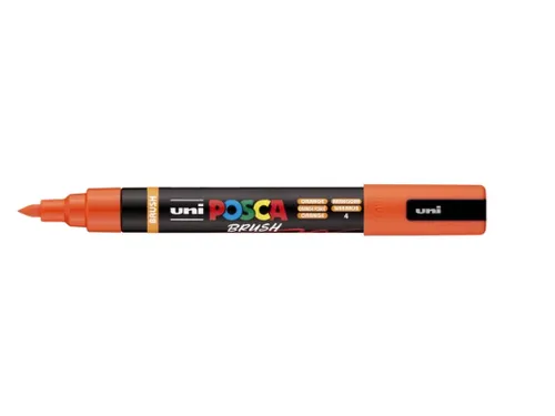 Paintmarker Uni POSCA PC-5BR brushpunt M oranje