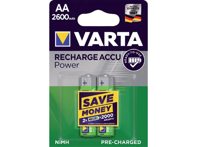 Batterij Oplaadbaar Varta 2x AA 2600Mah Ready2Use