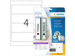 Herma 5095 Rugetiket breed 192x61mm Wit permanent klevend 100 stuks