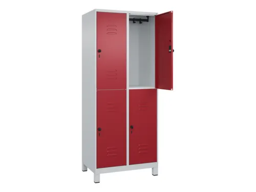 dubbeldekse locker,HxBxD 1950x800x500mm,2x2vak.,vak B 400mm