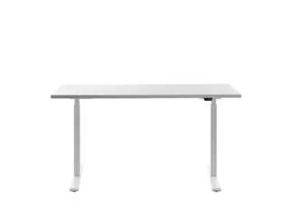 Elektrisch ihv bureau,HxBxD 700-1200x1400x600mm,blad wit,T-voet wit - 1