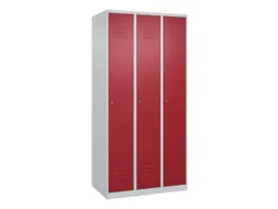 locker,HxBxD 1850x900x500mm,3vak,vak B 300mm,cil.-slot,staand op vloer