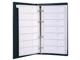 Telefoonalbum Kangaro 215x130mm A-Z 4-rings zwart - 1