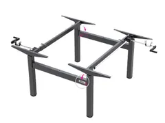 Dextro Duo onderstel Slinger Zit-Sta 120-180 breed, kleur Zwart