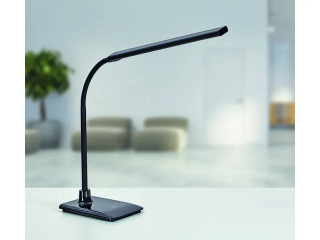 Bureaulamp MAUL Pirro LED dimbaar met voet Zwart