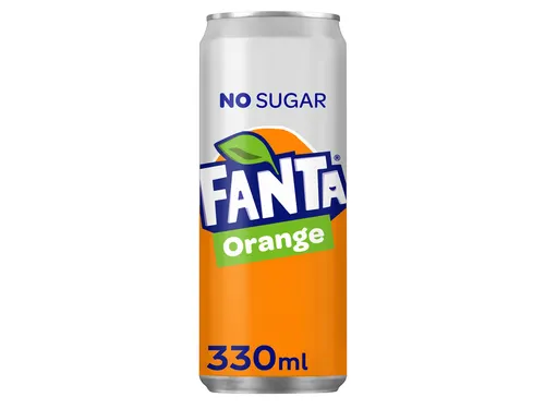 Frisdrank Fanta orange zero blik 330ml