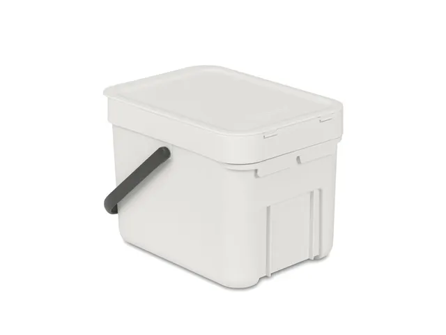 Afvalemmer Sort & Go 6 Liter Lichtgrijs