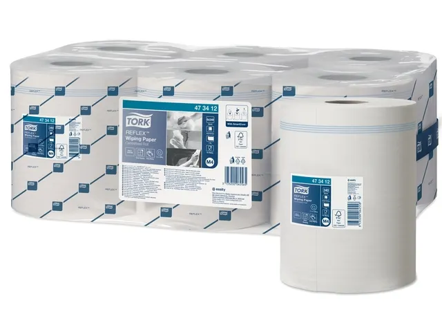 Poetsrol Tork Reflex M4 centerfeed 1-laags 114m wit 473412