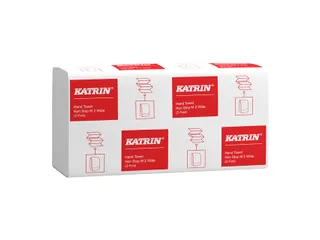 Handdoek Katrin z-vouw 2-laags 240x240mm 25x160 vel wit 61570 - 1