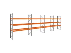 palletstelling,basis+3xaanbouw,HxBxD 3990x14900x1100mm,vakl. 3400kg