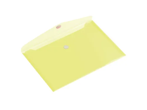 Enveloptas HF2 A5 250x180mm dwars transparant geel