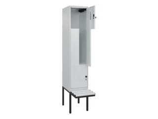 Z-garderobekast,HxBxD 2120x400x815mm,2vak,vak B 400mm,draaigrendel - 2