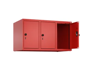 opzetkast,v. locker,3vak.,vak B 300mm,HxBxD 500x900x500mm,draaigrendel - 1