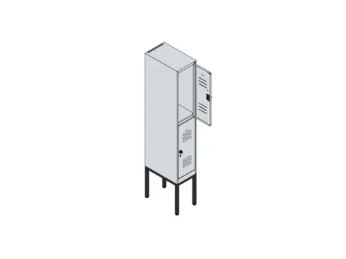 dubbeldekse locker,HxBxD 1950x300x500mm,1x2vak.,vak B 300mm