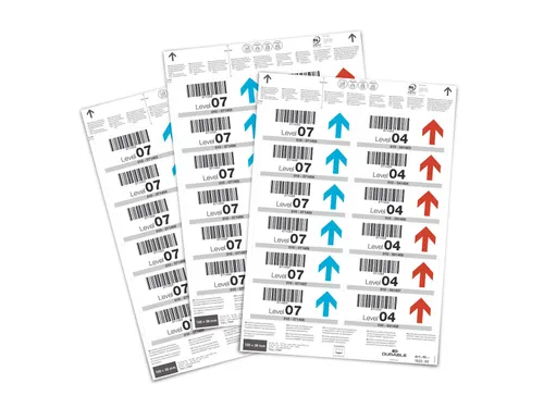 Papieren inserts voor documenthouders 100x38mm (240 kaartjes)