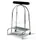 vuilniszakstandaard,v. 1x110l,HxBxD 940x550x425mm,frame gepolijst