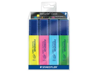 Markeerstift Staedtler 364 Textsurfer assorti 4 stuks - 2