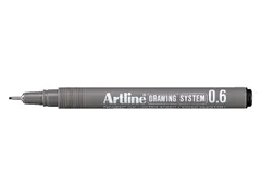 Fineliner Artline technisch 0.6mm zwart