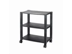 Universele mobiele trolley Verstelbaar 3 Niveaus Zwart