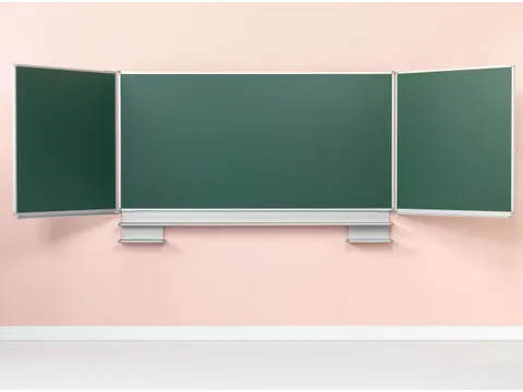Schoolbord Vijfvlaksbord 100x200cm Krijtbord Groen Emaille