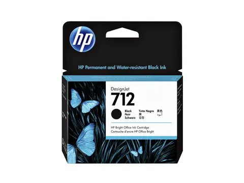 Inktcartridge HP 712 3ED71A zwart
