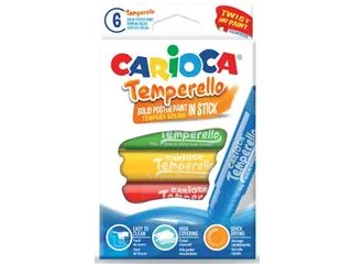 Plakkaatverfsticks Temporello Doos à 6 stuks Assorti Kleuren - 1