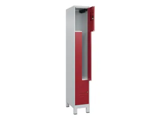 Z-garderobekast,HxBxD 1950x300x500mm,vak B 150/300mm,cil.-slot,voeten - 2
