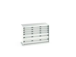 ladekast HxBxD 900x1300x650mm 6laden romp RAL7035 front RAL7035 - 7