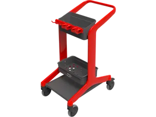 Vikan HyGo Mobile Cleaning Station Rood - 1