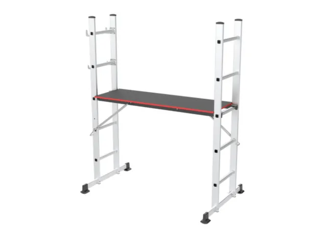 laddersteiger,2x5,sporten,balk L 0,87m,geëloxeerd
