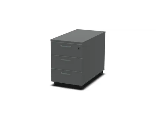 mobiel ladeblok,HxBxD 600x430x800mm,3lade(n),MS-donkergrijs