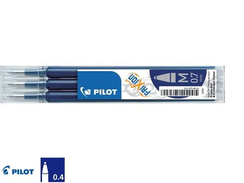 Rollerpenvulling Pilot Frixion Ball 0.7mm Medium punt Zwartblauw