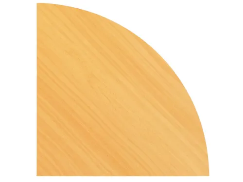 koppelelement voor bureau,90 °,HxBxD 740x800x800mm,blad beuken,rond