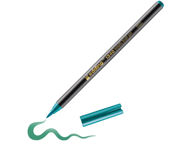 Brushpen edding 1340 metallic groen