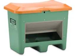 strooigoedbak,200l,HxBxD 690x890x600mm,GVK,groen,deksel oranje