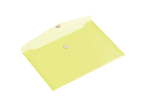 Enveloptas HF2 A4 335x240mm dwars PP transparant geel