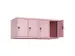 opzetkast,v. locker,4vak.,vak B 300mm,HxBxD 500x1200x500mm