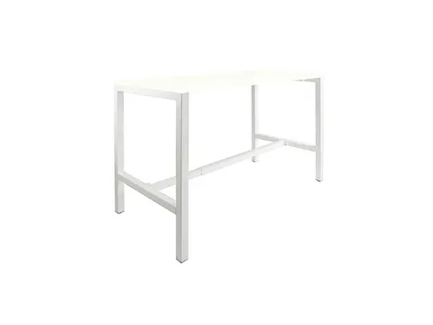 Domino Basic statafel 120x80cm 110cm Krijtwit 25mm Wit