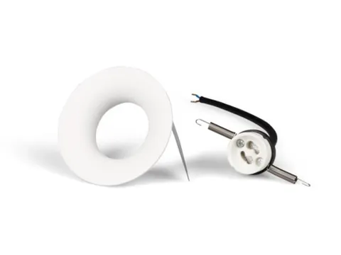 Inbouw Plafondarmatuur GU10 - Gebogen - WIT