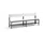 omkleedbank,HxLxD 796x2000x407mm,HPL wit,frame staal RAL7021,leuning