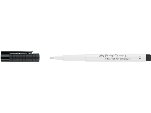 Kalligrafiepen Faber-Castell Pitt C 101 wit