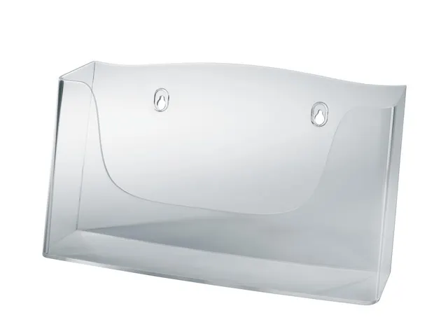 Folderhouder Sigel wandmodel A4 liggend transparant acryl 1 vak
