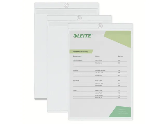 U-map Leitz 4094 A4 met ophangoog 0.20mm PVC transparant