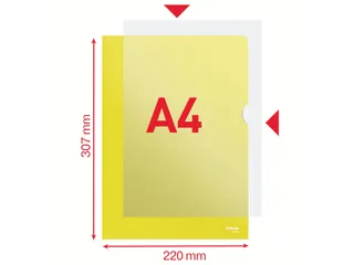 L-map Esselte Standaard A4 Pp Geel 0.11mm - 3