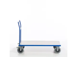 duwbeugelwagen,draagverm. 500kg,laadvl. LxB 1200x800mm,houtplaat - 1