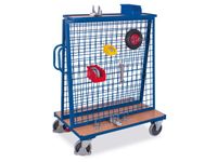 Materiaalwagen 500kg Hxlxb 1555x1370x800mm Ral5010 Draadgaas